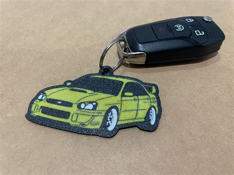 Subaru 3D Printed Keychain