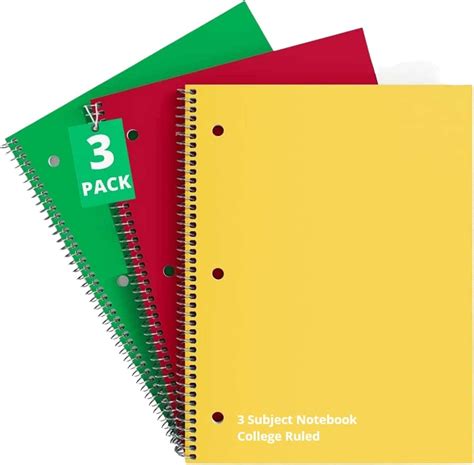 Subject Notebooks 3