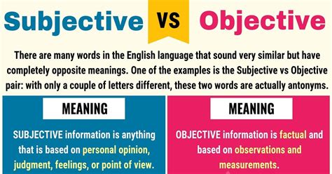 subjective vs objective