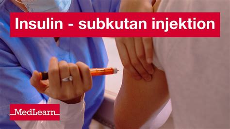 subkutane injektion insulin