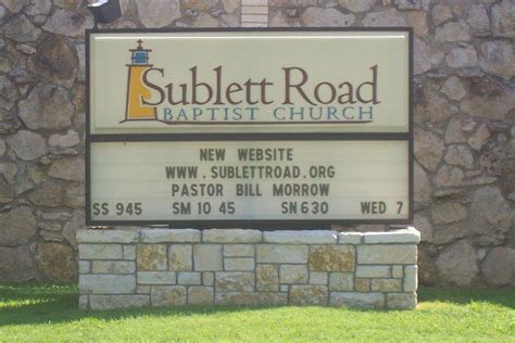 sublett road baptist church