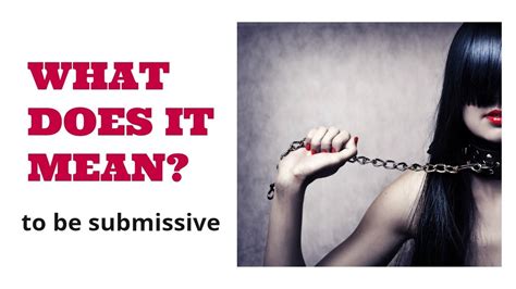 submissive meaning