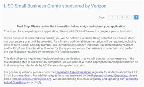 submit verizon grant application