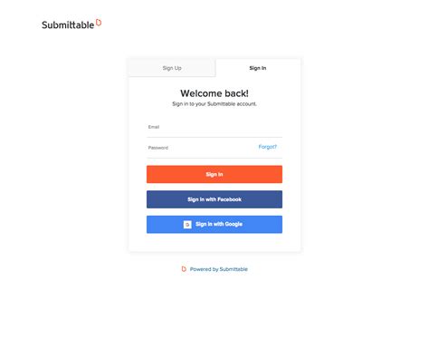 submittable login