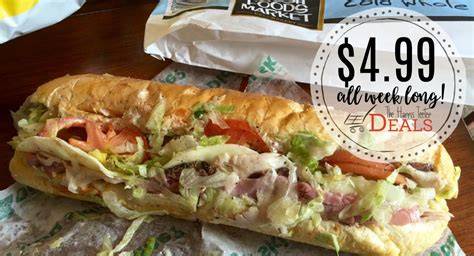 Harris Teeter Subs 4.99 All Day Today! The Harris Teeter Deals