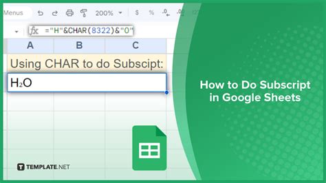 HOW TO SUBSCRIPT TEXT IN GOOGLE SHEETS GyanKosh Learning Made Easy