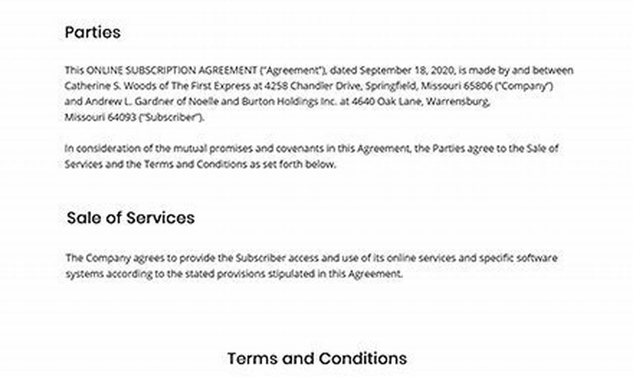 How to Draft a Solid Subscription Service Contract Template