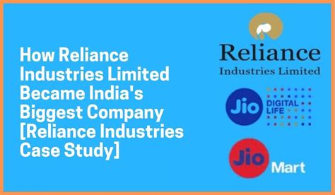 subsidiaries of reliance industries limited