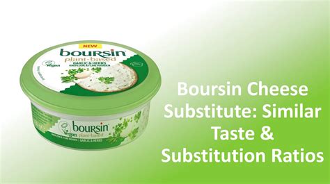 substitute cream cheese with boursin