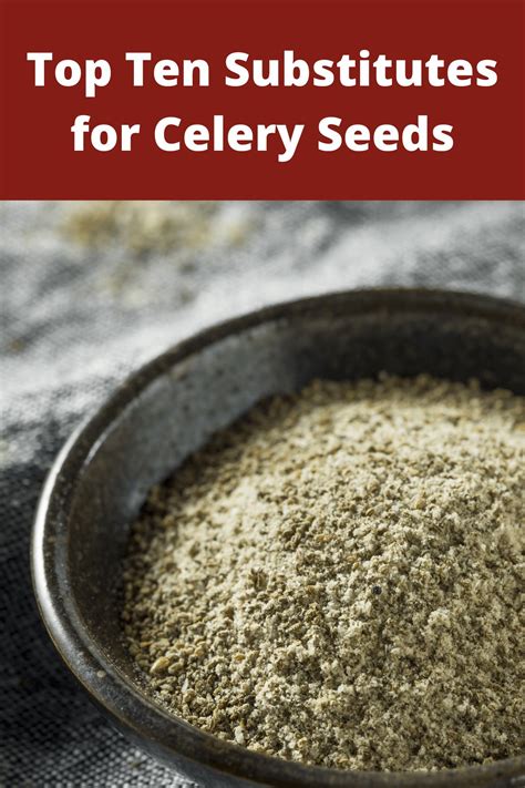 Substitute For Celery Seed In Canning