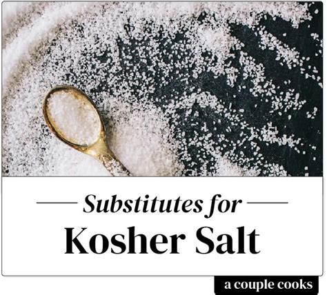 Substitute Salt For Kosher