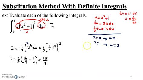 substitution method integral calculator