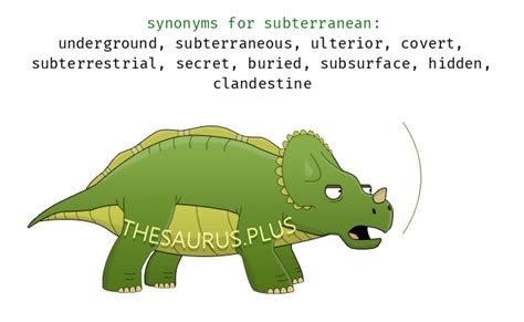 subterranean definition and antonyms