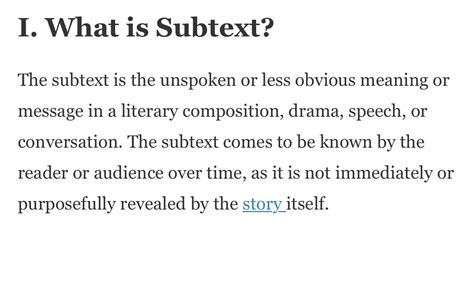 subtext definition drama