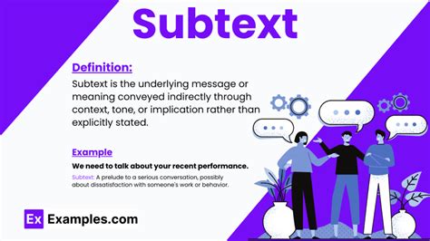 Subtext hidden meaning