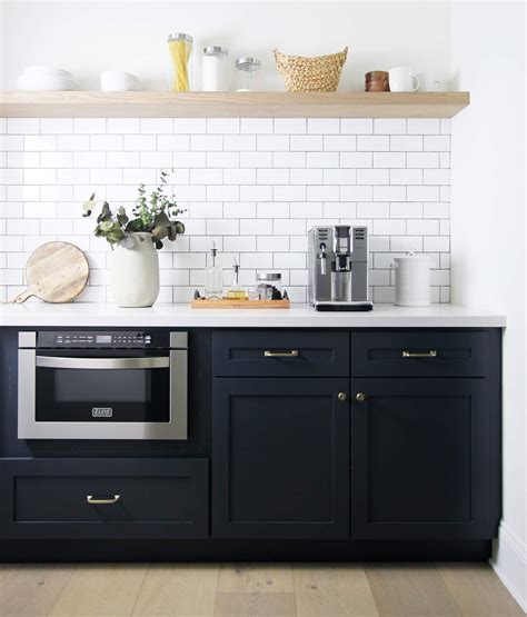 Subway Tile Backsplash With Dark Grout
