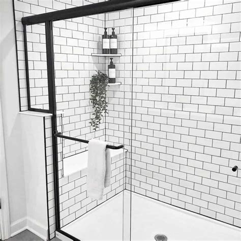Subway Tile Shower Ledge