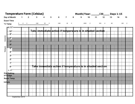 40 Printable Temperature Log Sheets (Word, Excel, PDF)