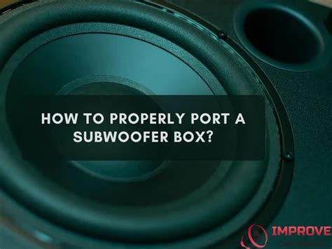 Subwoofer Box Port Square