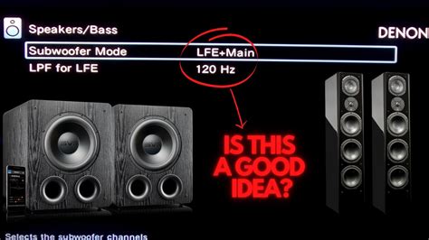 Subwoofer Modus Lfe+Main