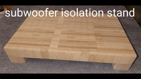 Subwoofer Platform Diy