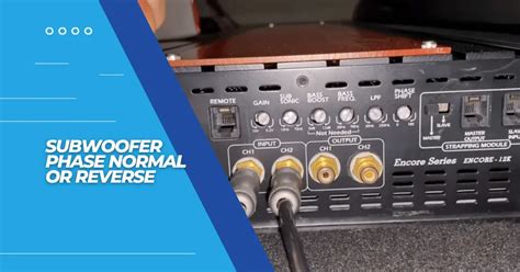 Subwoofer Welche Phase