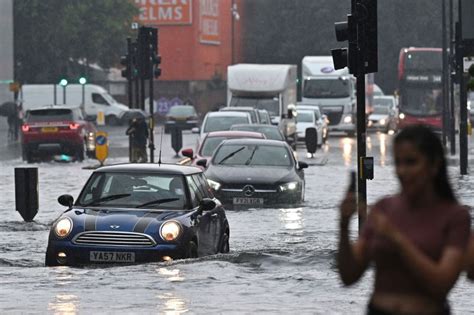 sudden flooding in east london
