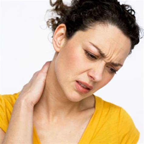 sudden onset of neck pain and stiffness