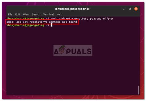 sudo add apt repository command not found raspberry pi
