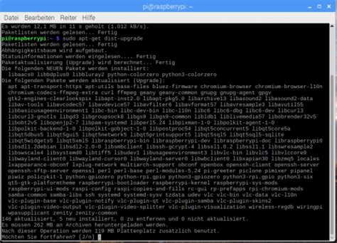 sudo apt get dist upgrade raspberry pi