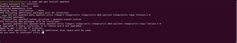 sudo apt get install apache2 command not found