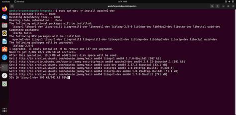 sudo apt get install apache2 not working