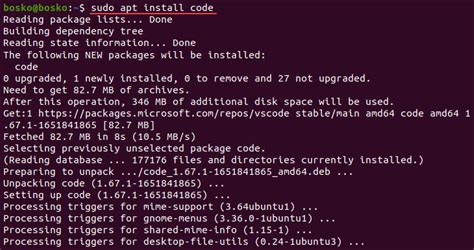 sudo apt get install visual studio code