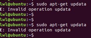 sudo apt get invalid operation