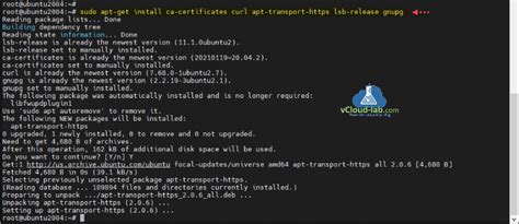 sudo apt install apt transport https ca certificates curl gnupg