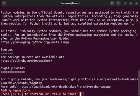 sudo apt install python3 10 not working