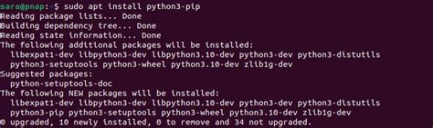 sudo apt install python3 pip python setuptools build essential