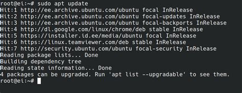 sudo apt update command use