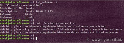 sudo apt update sources list