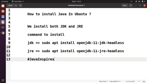 sudo apt-get install default-jre-headless