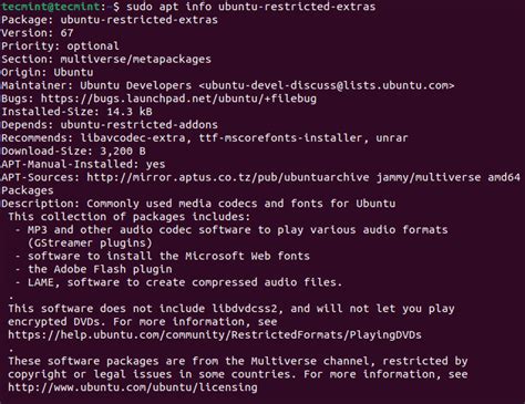 sudo apt-get install ubuntu-restricted-extras
