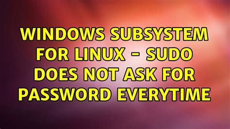 sudo does not ask for password