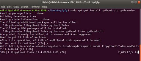 sudo install pip linux