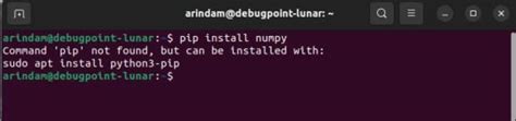 sudo pip command not found ubuntu