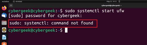 sudo systemctl command not found ubuntu