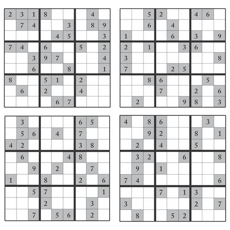 Printable Sudoku Puzzles 4 Per Page Printable Crossword Puzzles