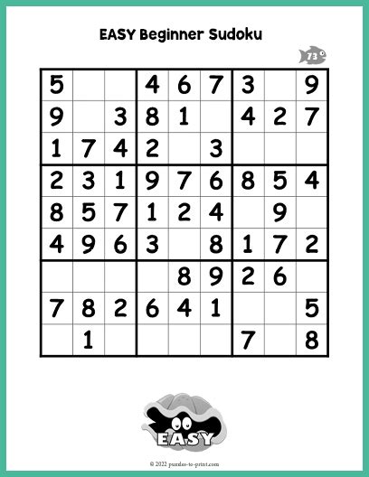 sudoku examples easy