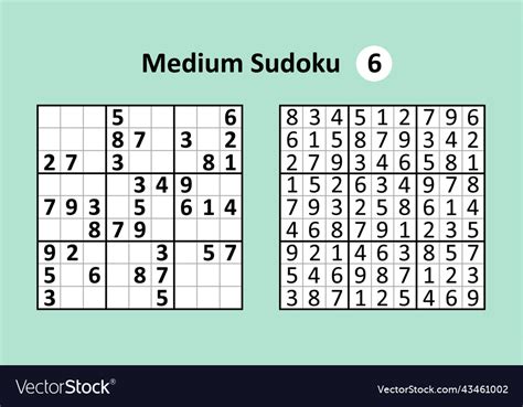 Sudoku Medium Printable With Answers