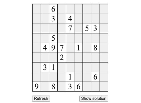 Sudoku Puzzle Generator Code