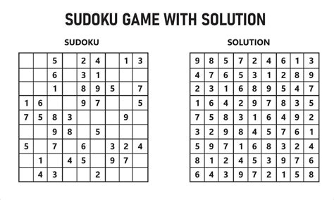 Sudoku Puzzle With Solution Printable